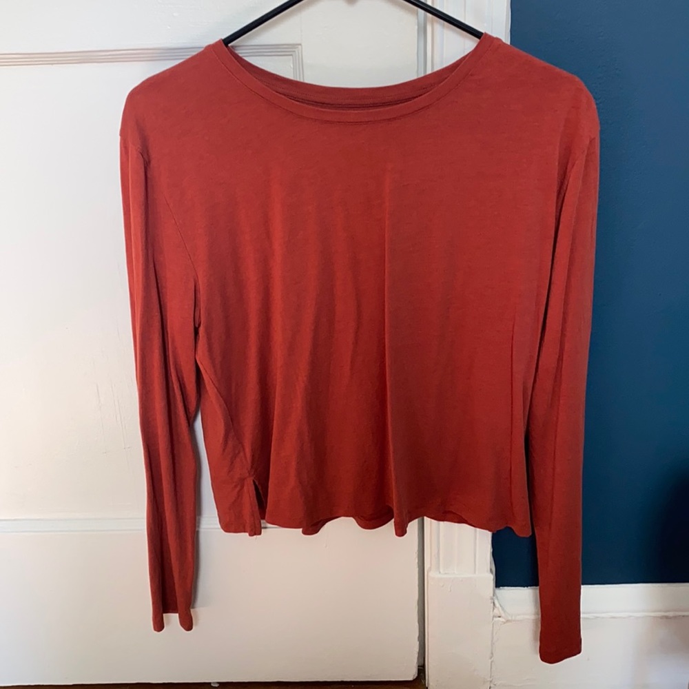 girlfriend collective Cupro Long Sleeve Tee